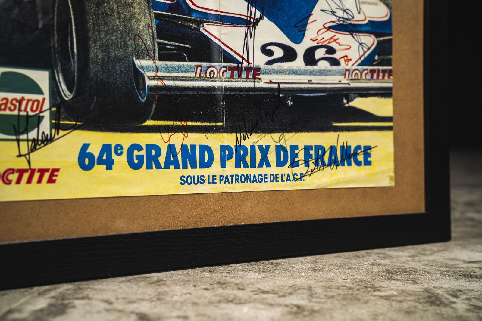 1978 F1 French GP Poster Signed
