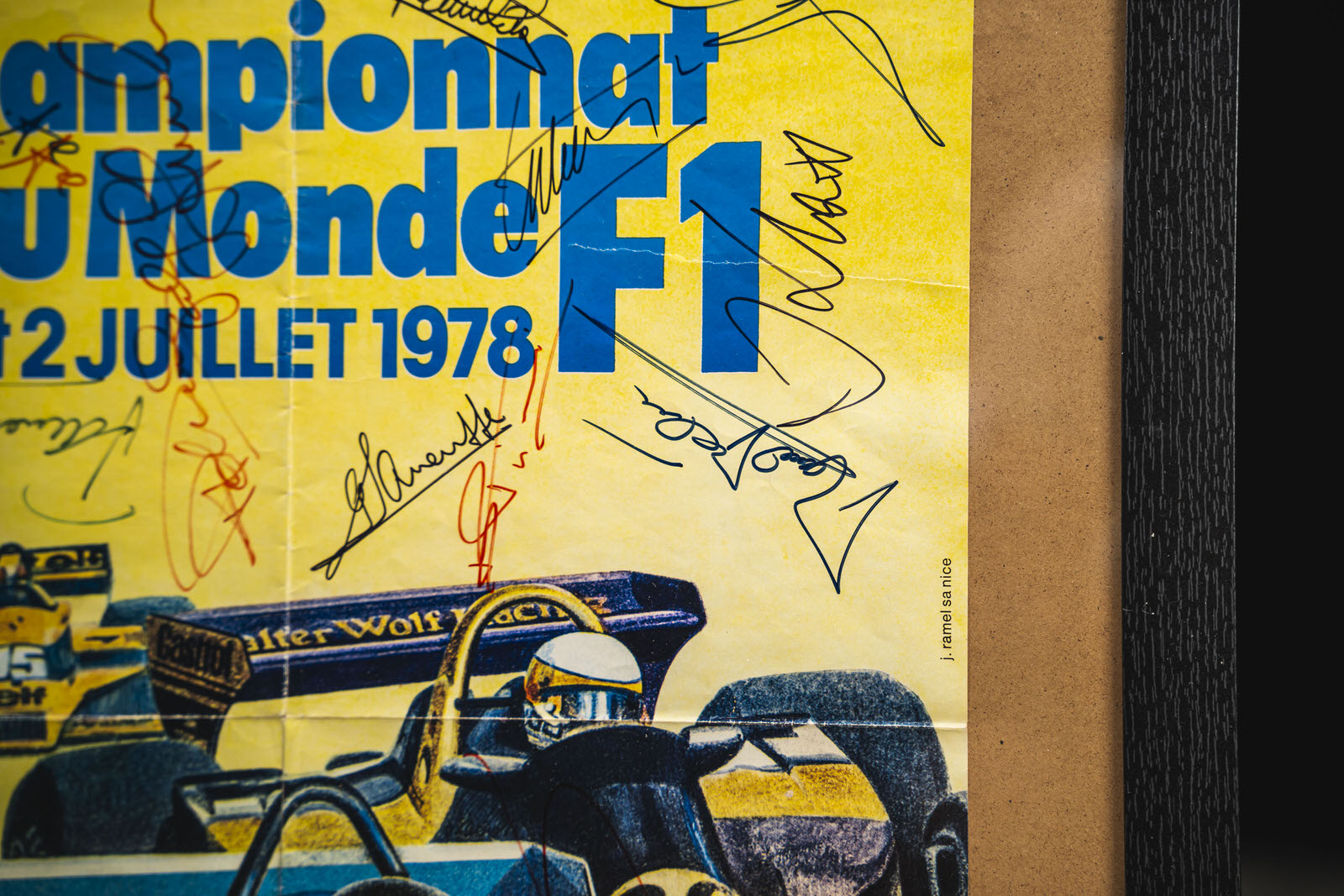 1978 F1 French GP Poster Signed