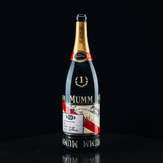 1052 - Mumm Podium Bottle Signed from Michael Schumacher
