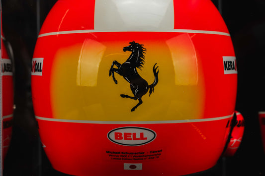 1024W - Michael Schumacher Official Bell replica Helmet 2000 Suzuka Signed