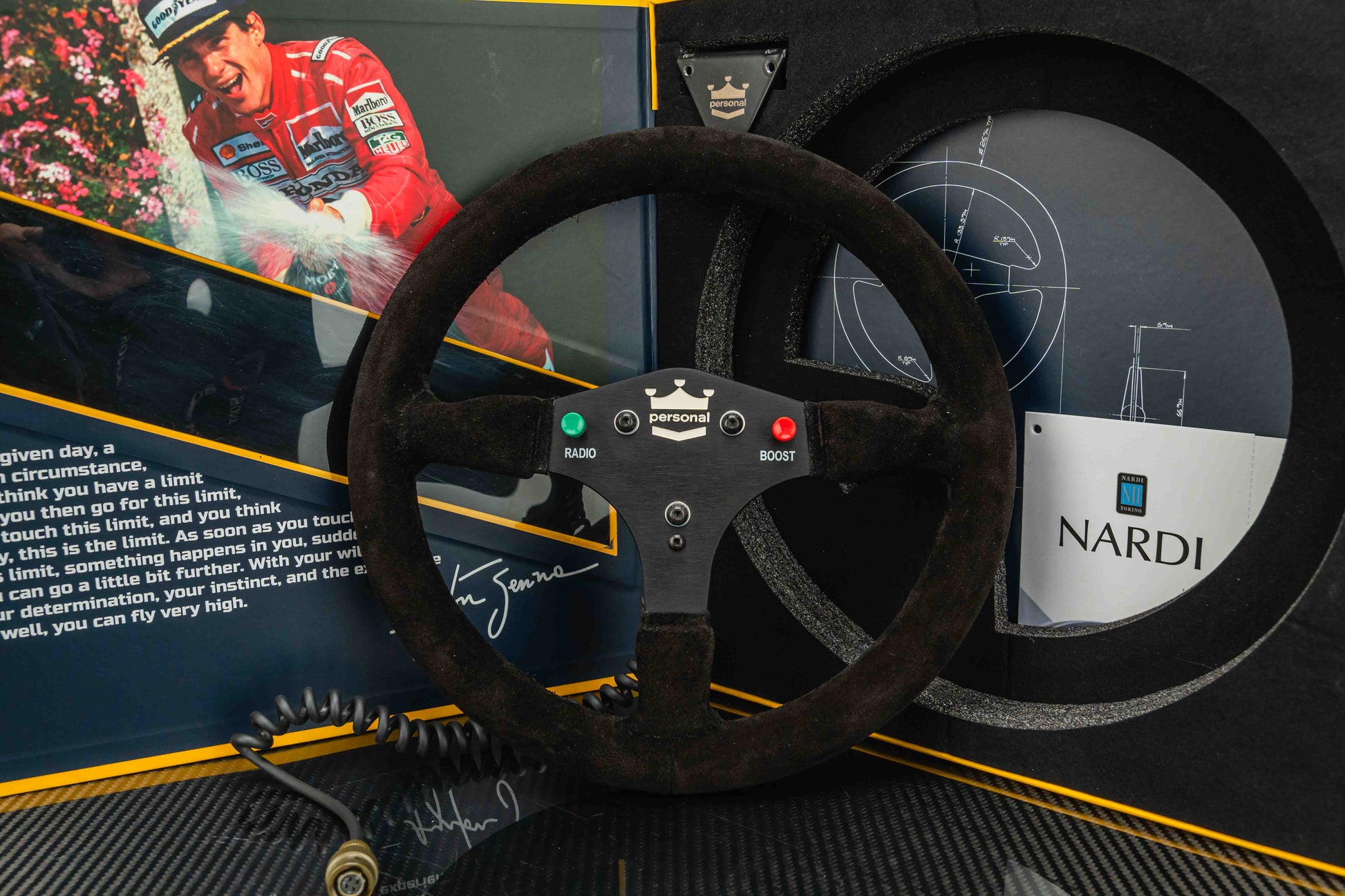 1021W - Ayrton Senna Replica Steering Wheel MClaren