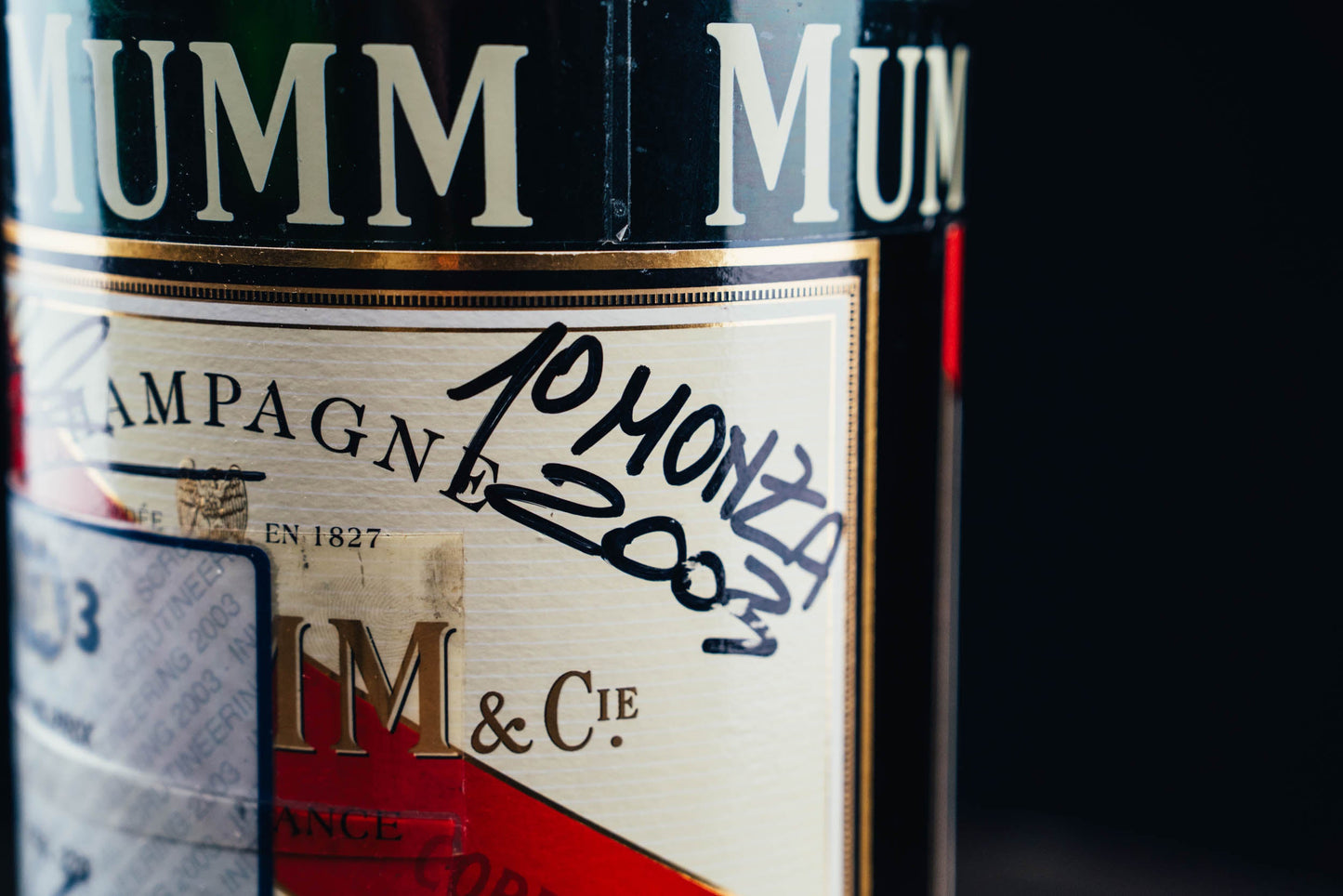 2003 Podium Bottle Signed Schumacher