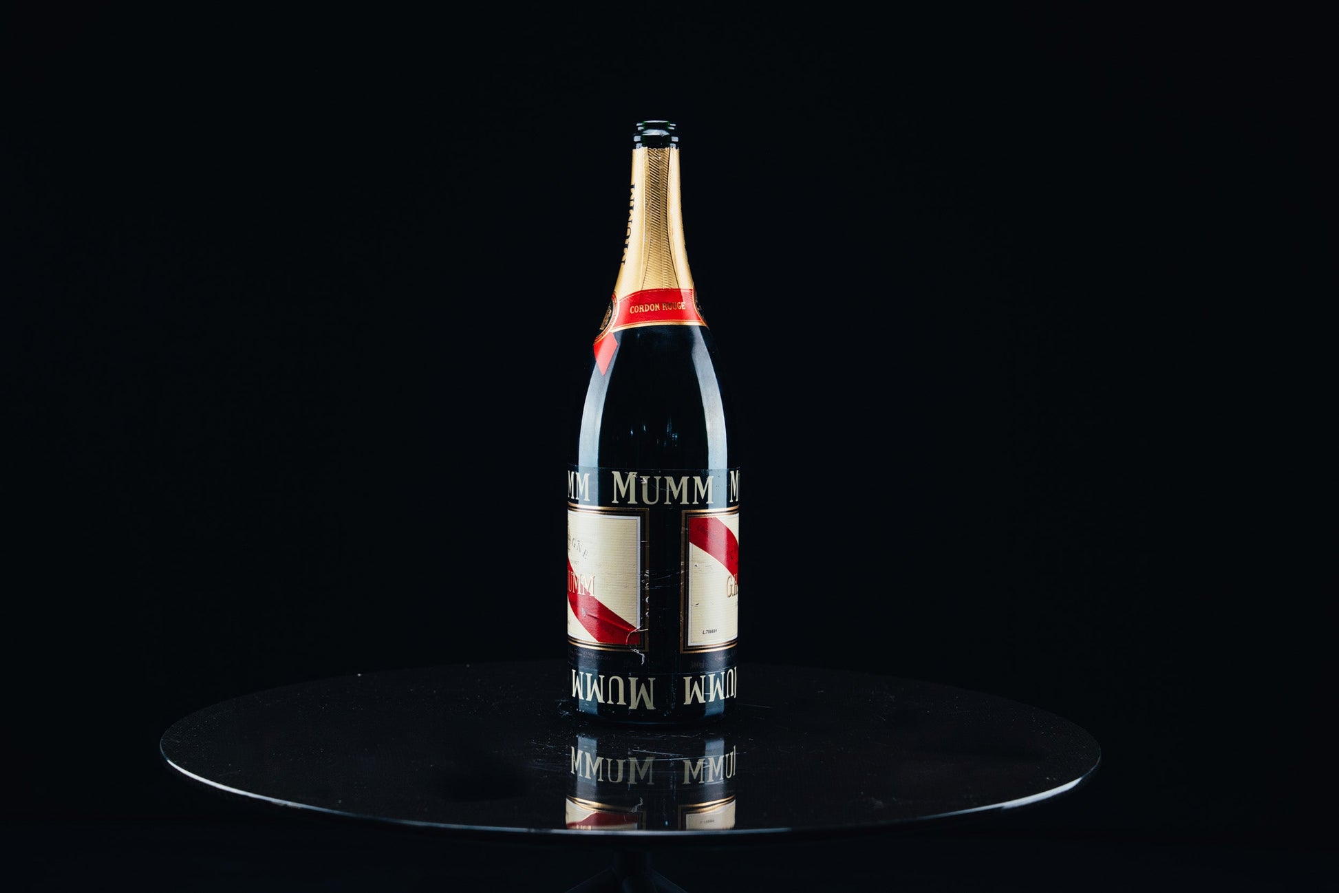 1053 - Mumm Podium Bottle Signed from Michael Schumacher