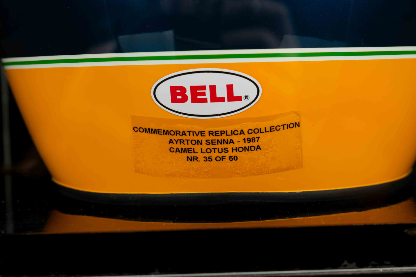 1076 - Ayrton Senna Official 1987 Replica Helmet