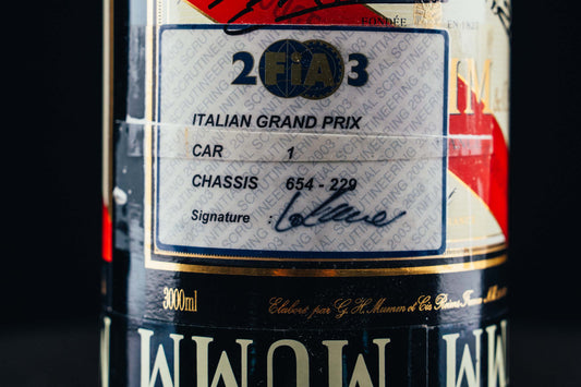 2003 Podium Bottle Signed Schumacher