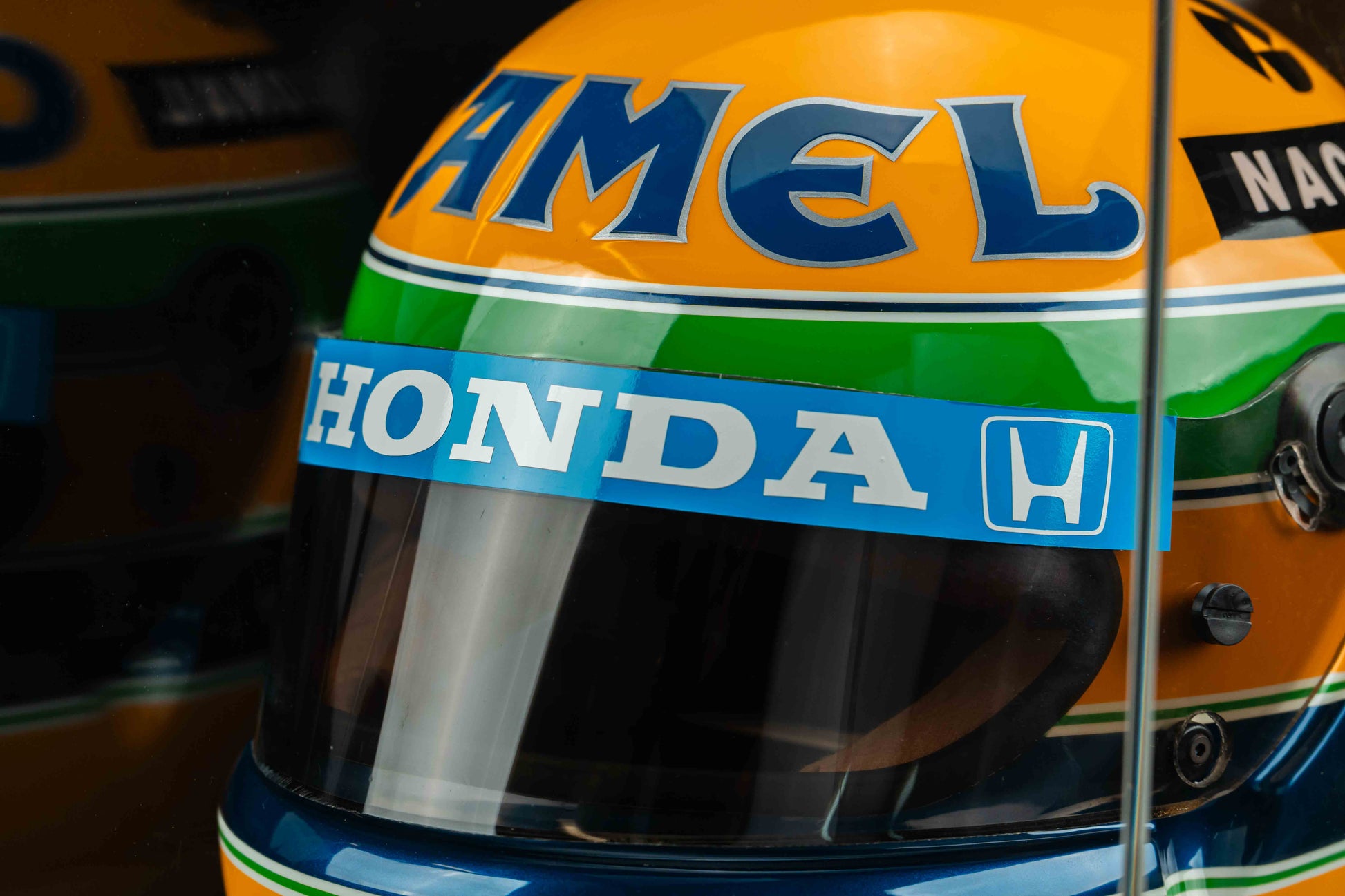 1076 - Ayrton Senna Official 1987 Replica Helmet