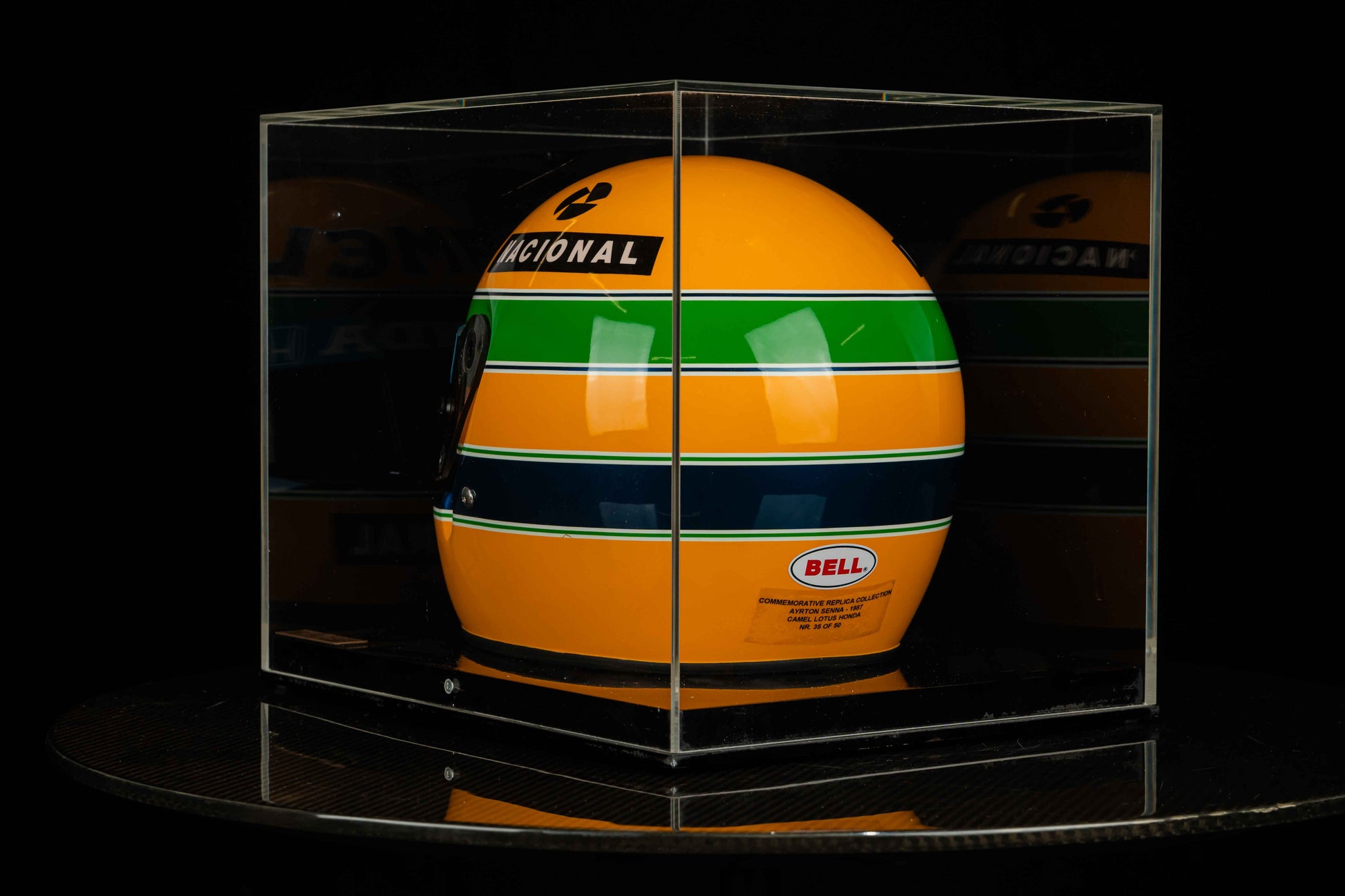 1076 - Ayrton Senna Official 1987 Replica Helmet