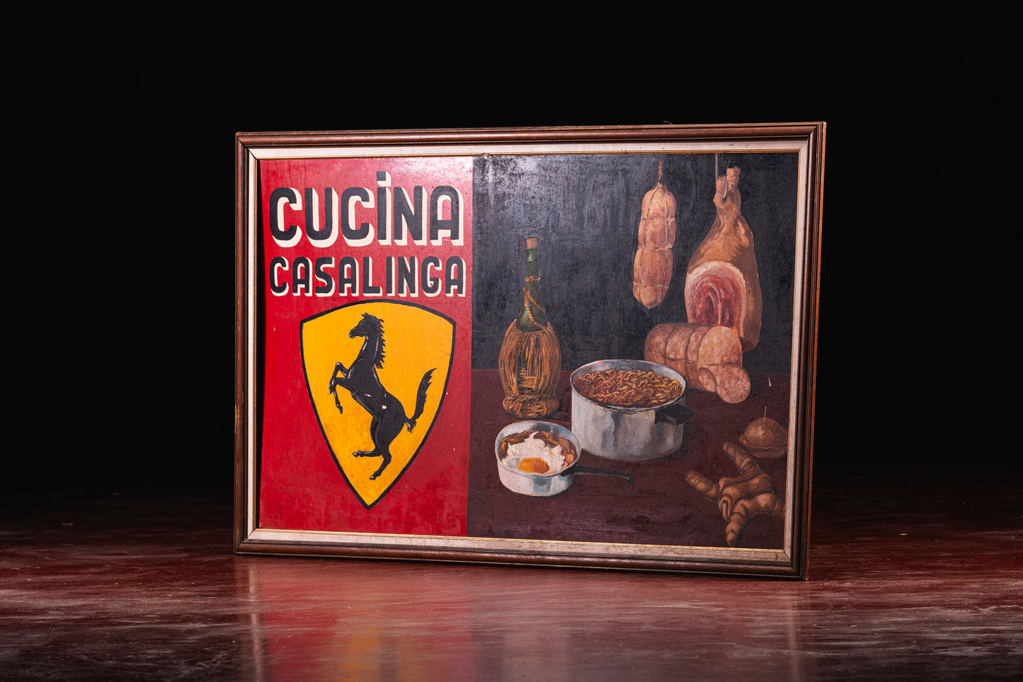Historic Ferrari painting from Modena