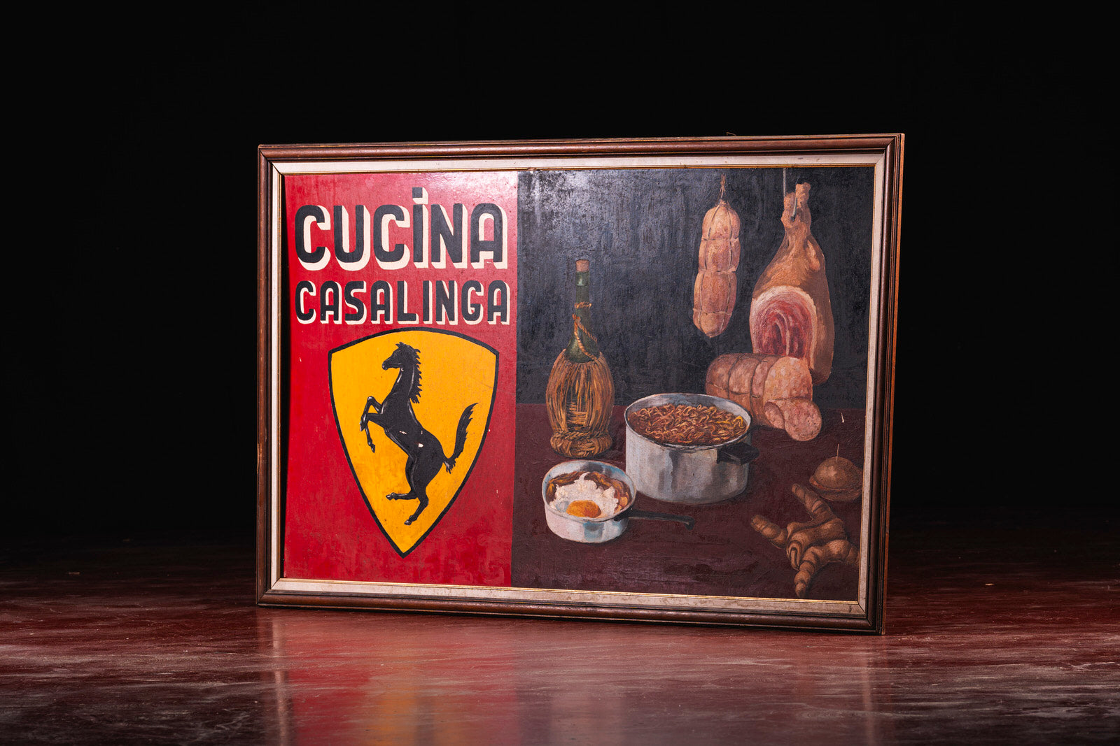 Historic Ferrari painting from Modena