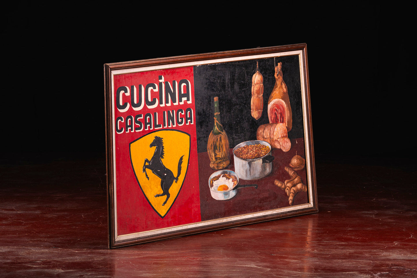 Historic Ferrari painting from Modena