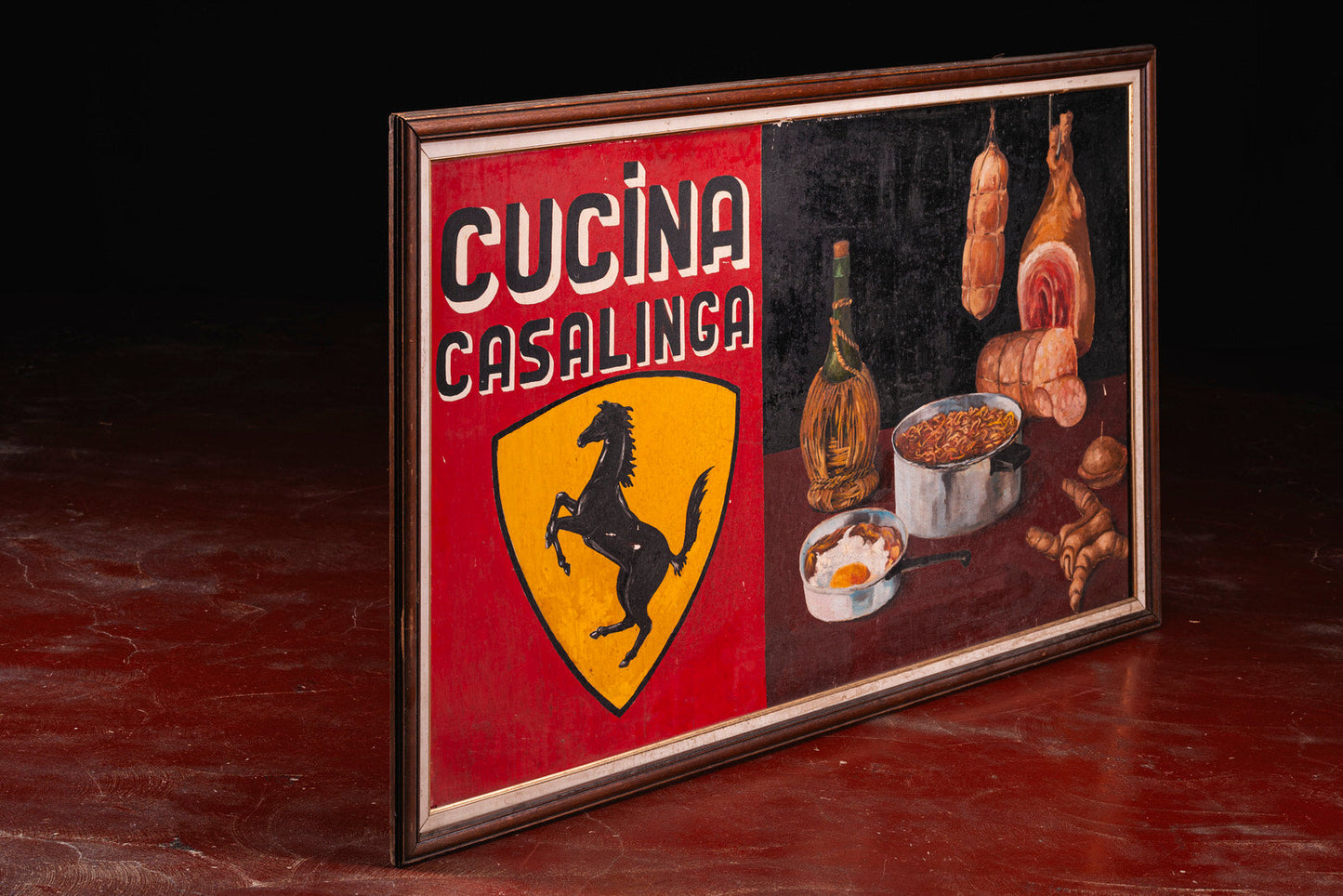 Historic Ferrari painting from Modena