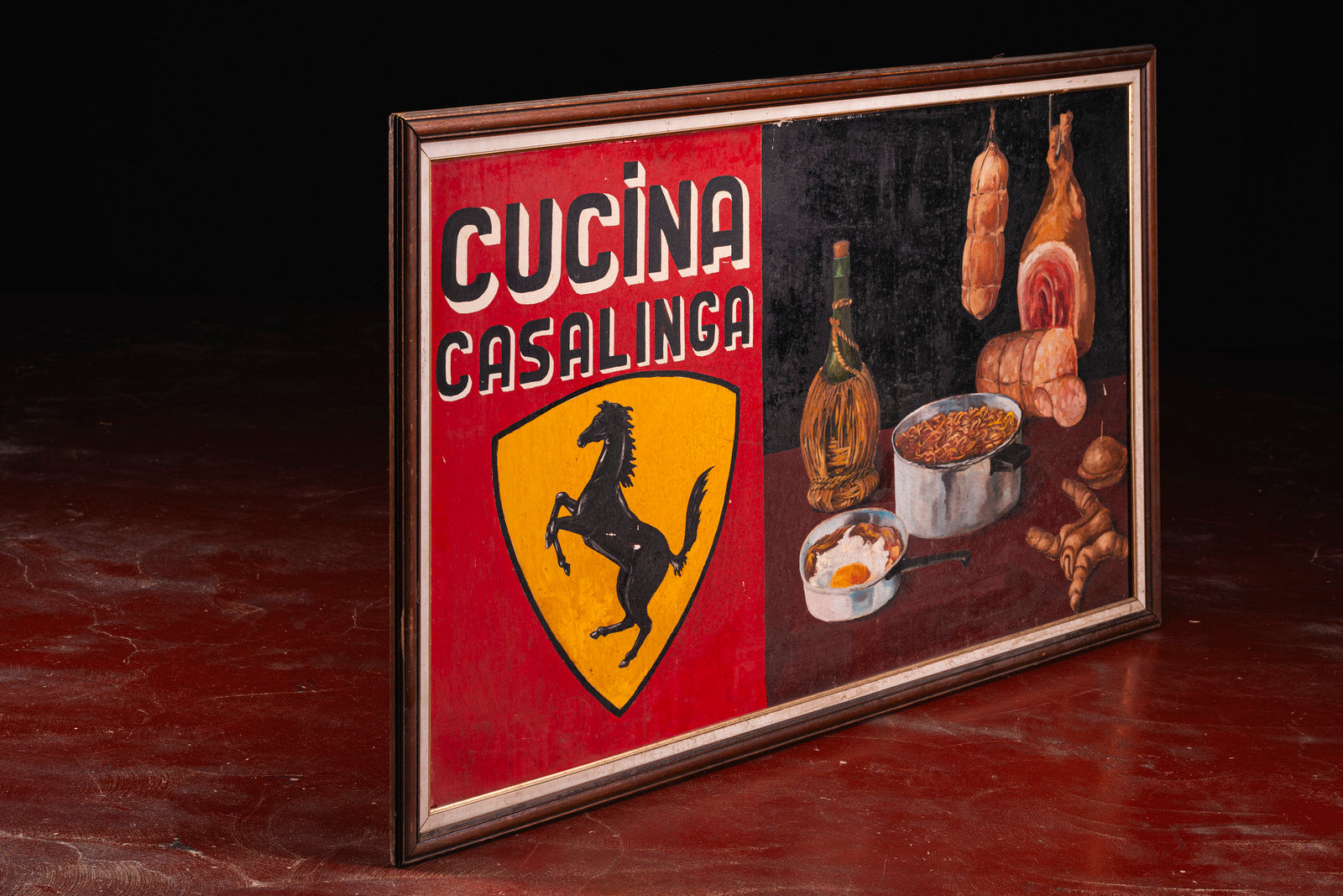 Historic Ferrari painting from Modena