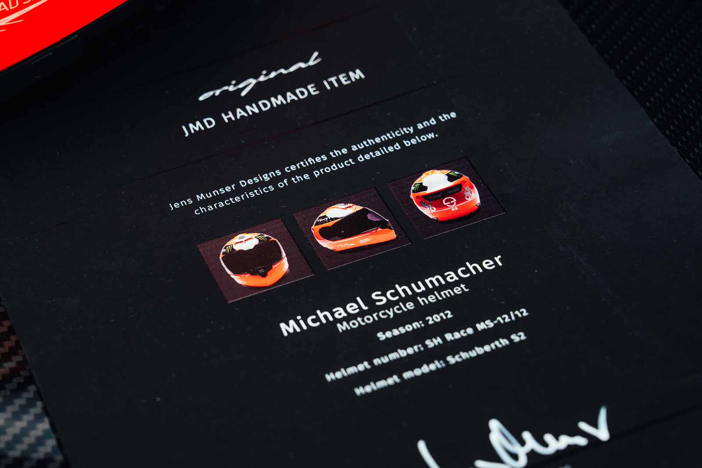 Michael Schumacher 2012 helmet