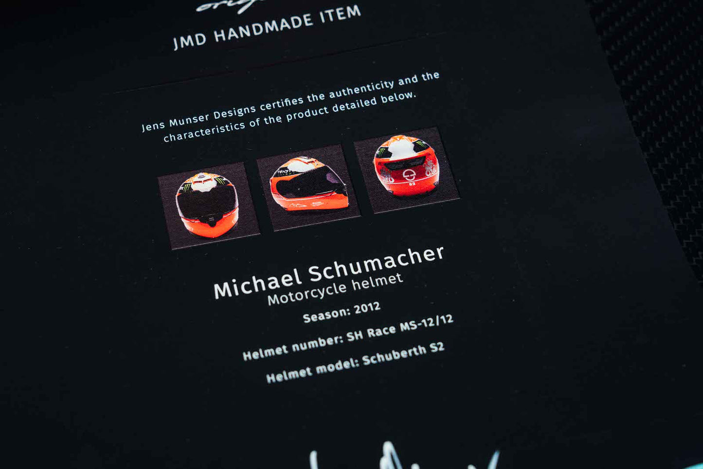 Michael Schumacher 2012 helmet