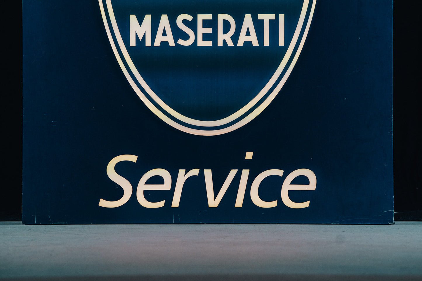 Maserati XXL Illuminated Sign 1980