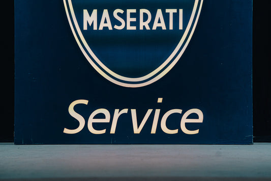 Maserati XXL Illuminated Sign 1980