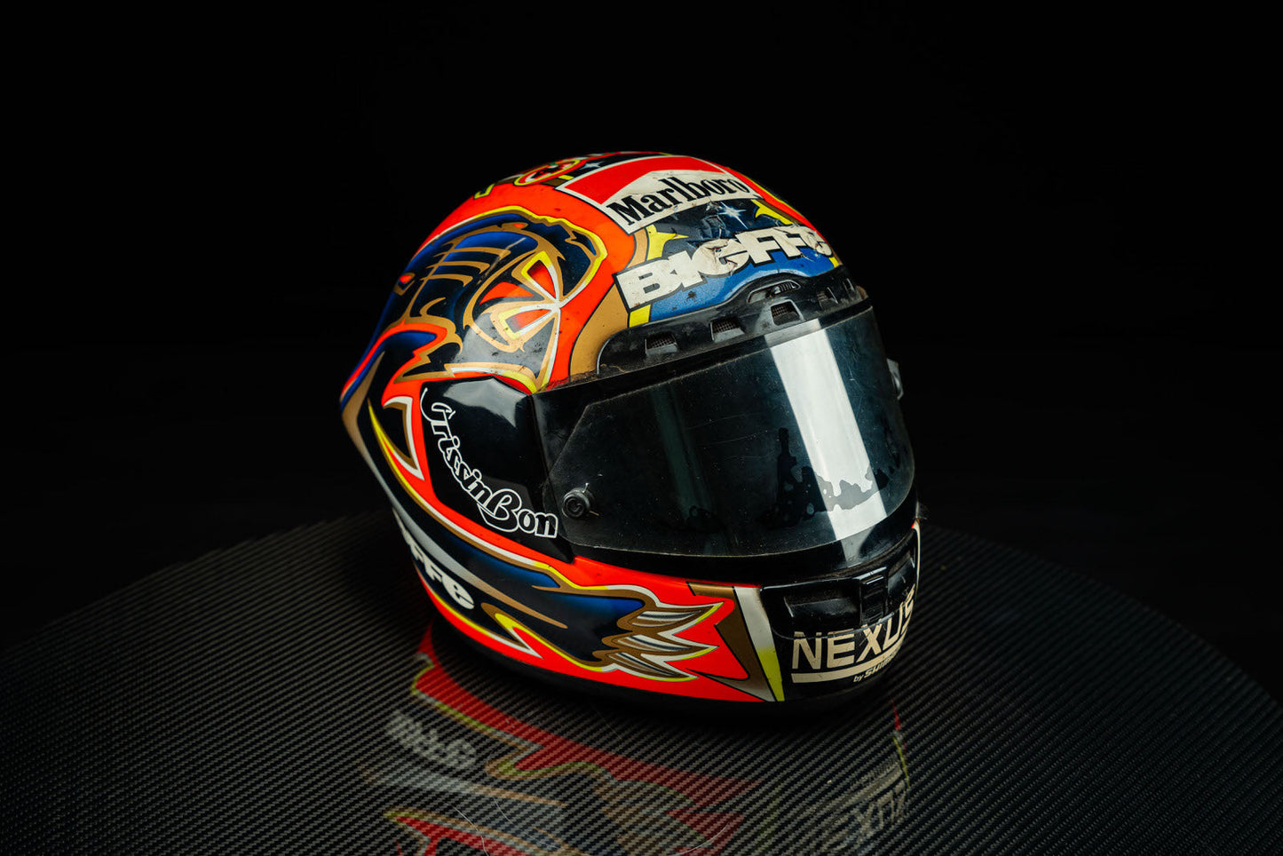 Max Biaggi Race Used Helmet