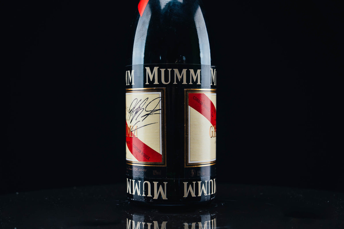 Mumm Podium Bottle Signed from Michael Schumacher