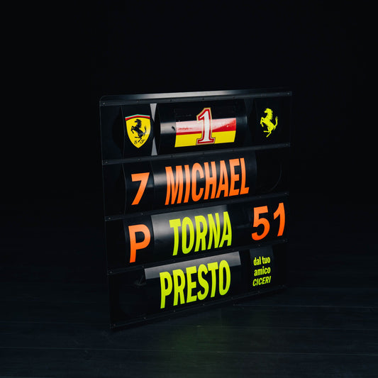 1047 - Michael Schumacher Pit Board Panel