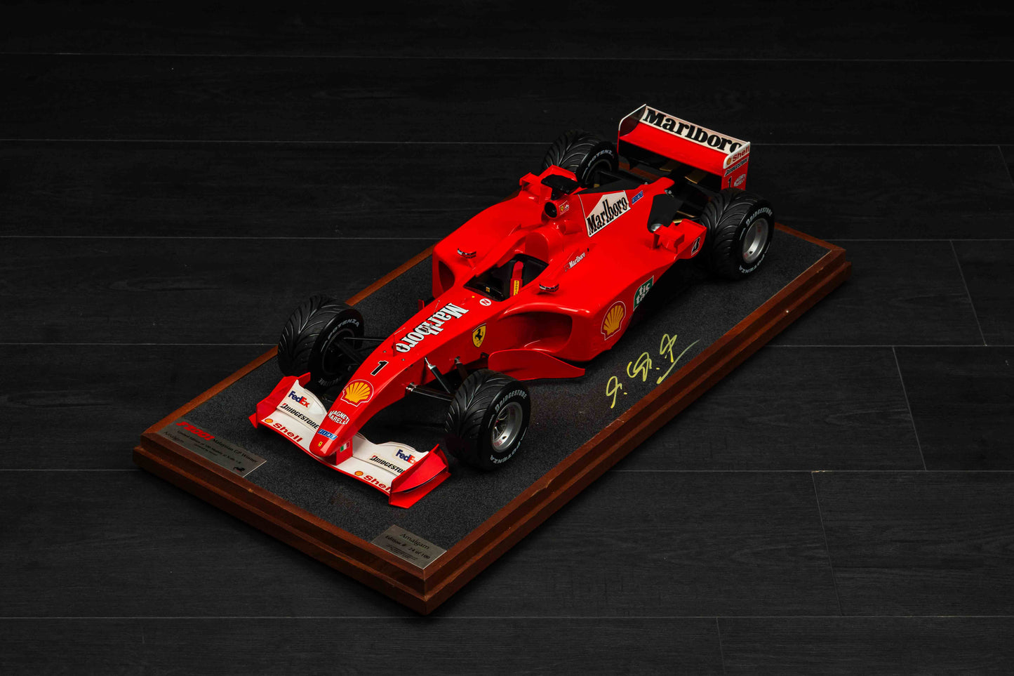 Ferrari F2001 Amalgam model Signed