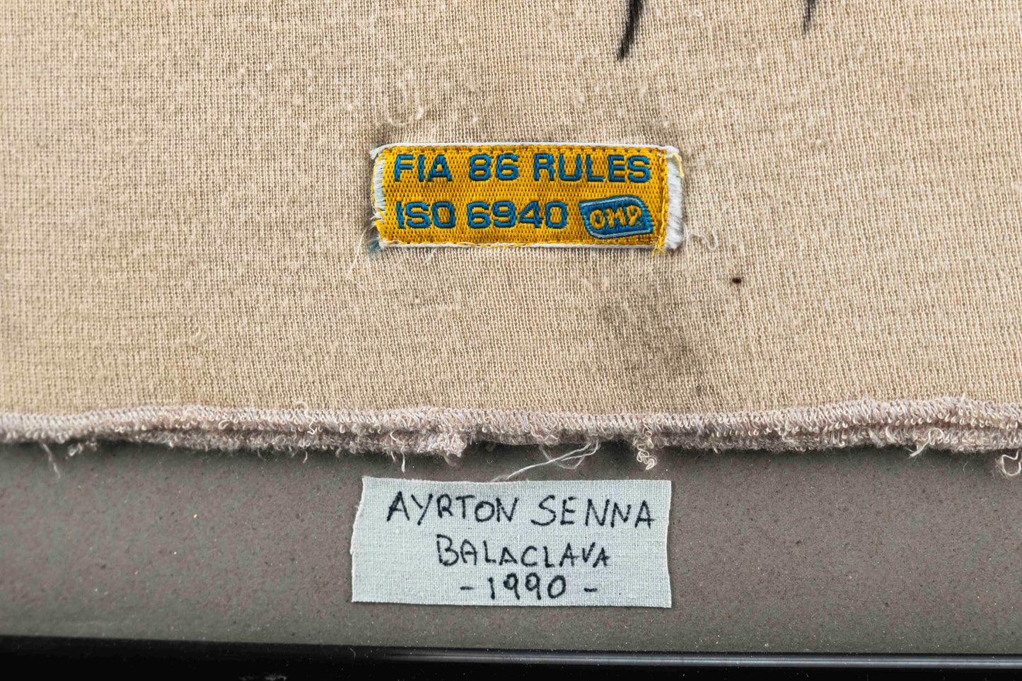 1118 - Ayrton Senna Signed Balaclava