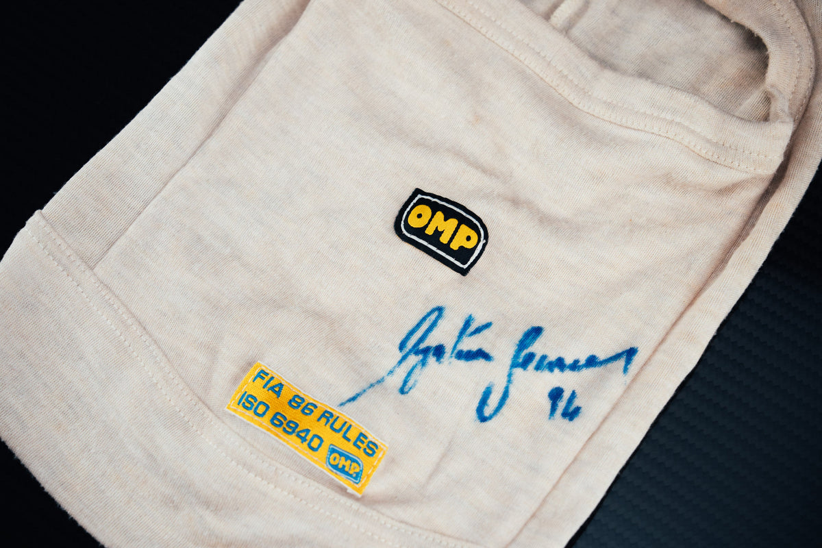 Ayrton Senna 1994 Signed Balaclava