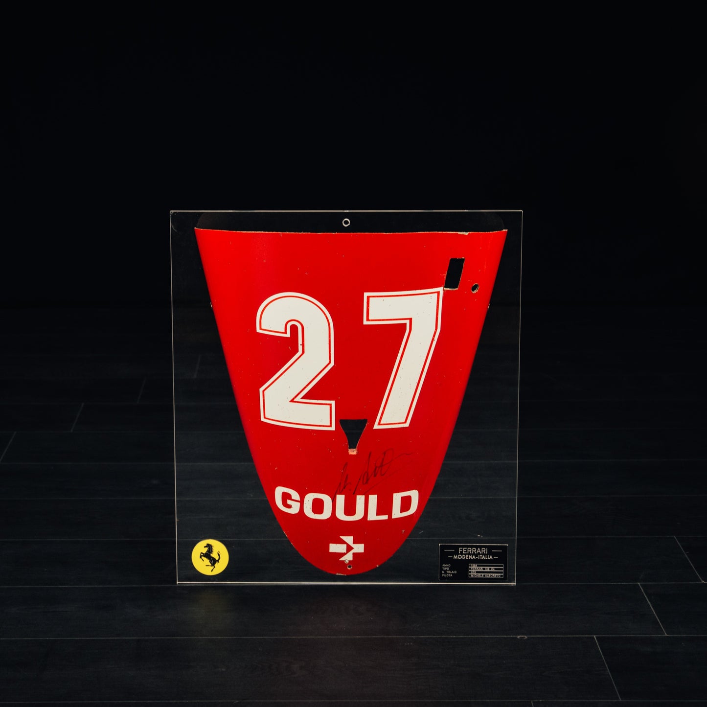 M. Alboreto signed Ferrari Nose