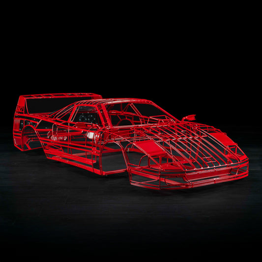 F40 Wireframe  1:3 Sculpture