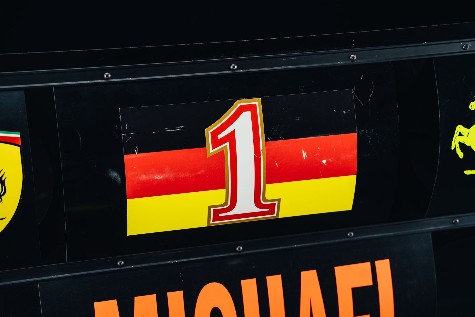 1047 - Michael Schumacher Pit Board Panel