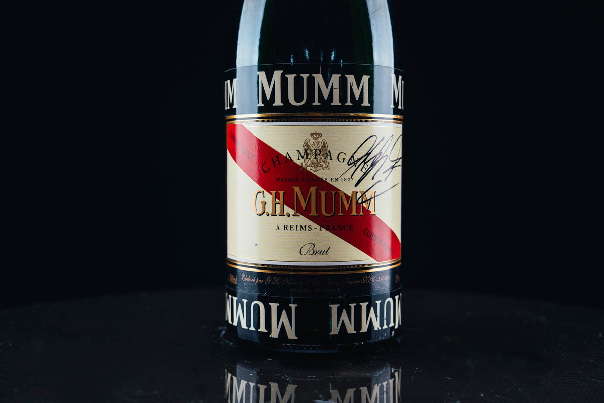 Mumm Podium Bottle Signed from Michael Schumacher