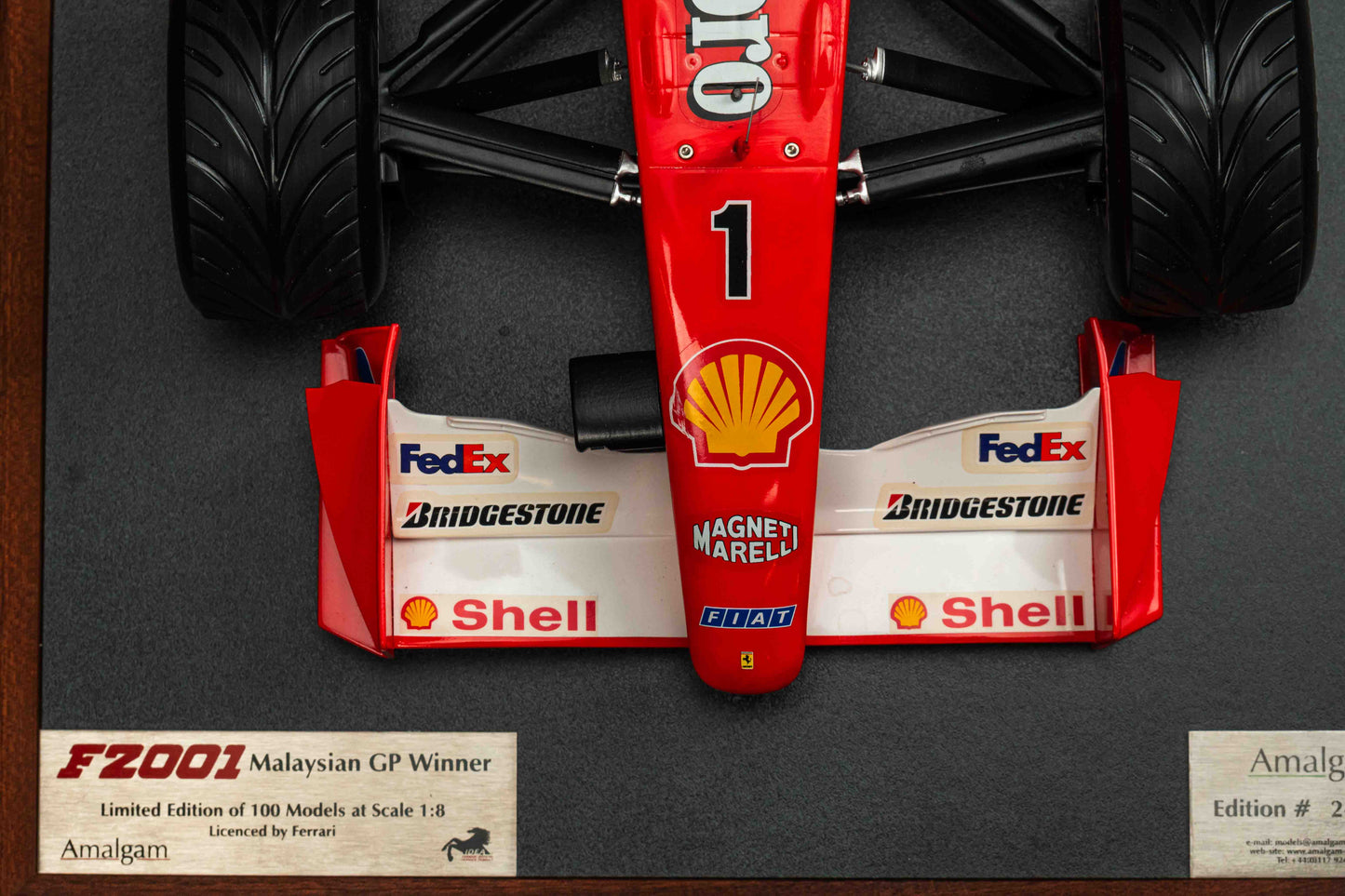 Ferrari F2001 Amalgam model Signed