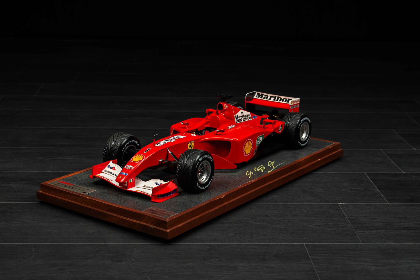 Ferrari F2001 Amalgam model Signed