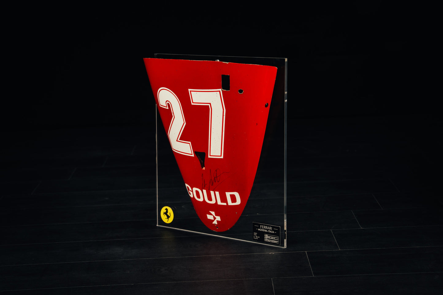 M. Alboreto signed Ferrari Nose