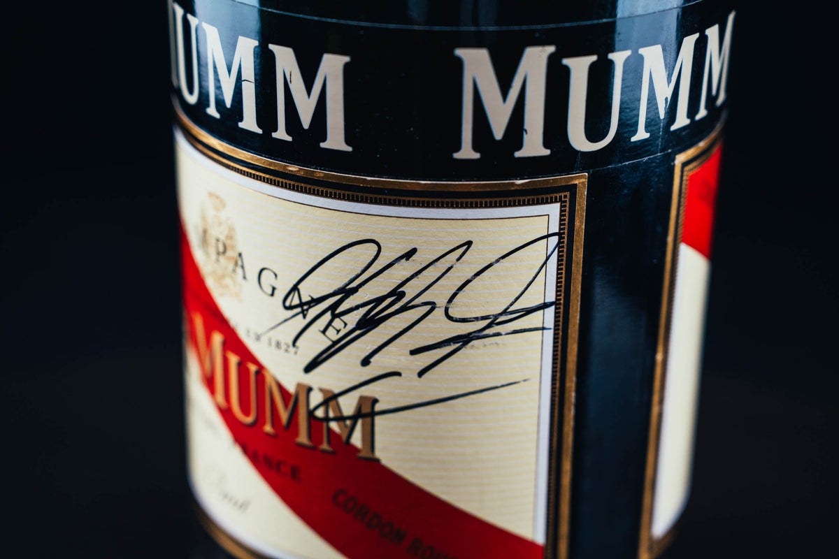 Mumm Podium Bottle Signed from Michael Schumacher
