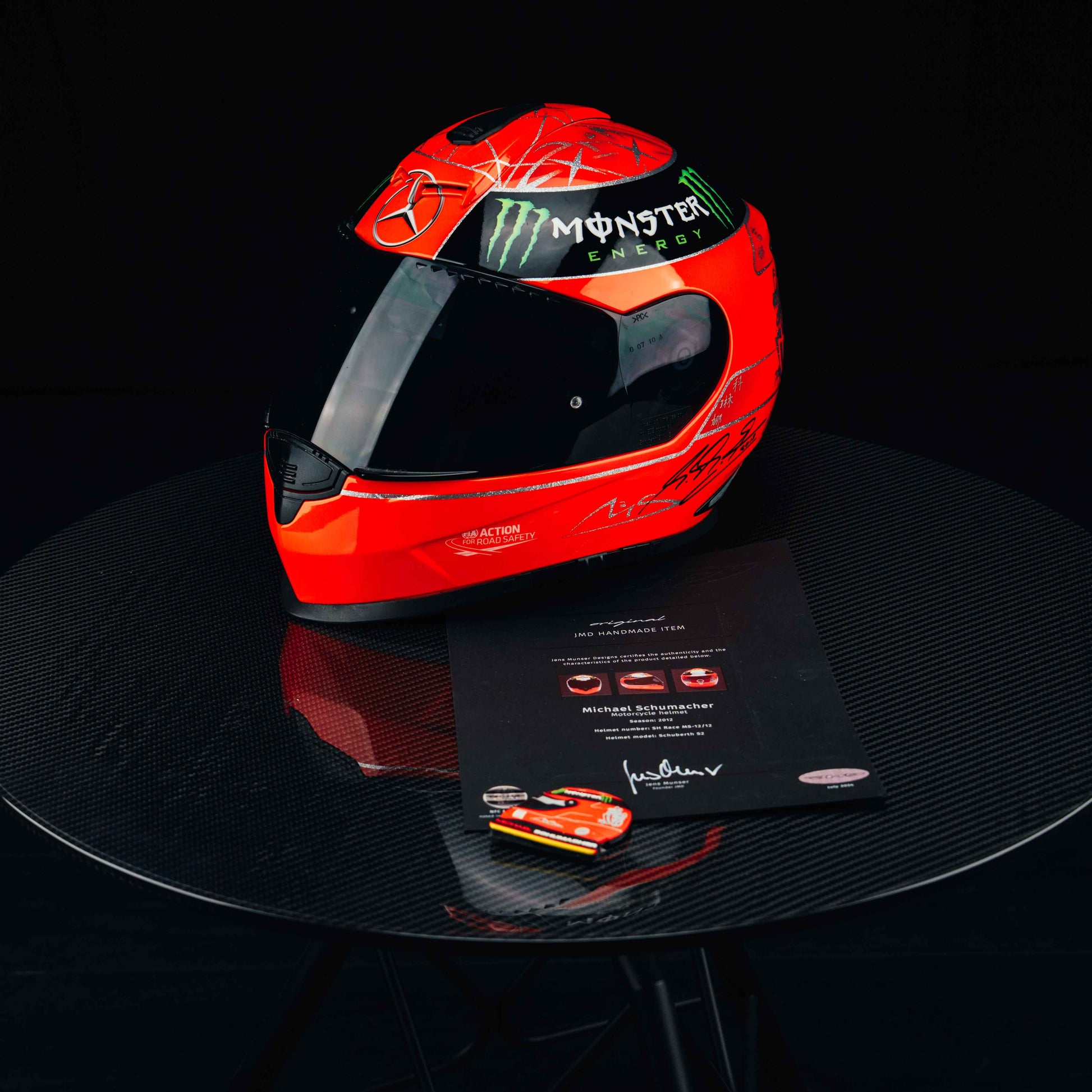 1090 -  Michael Schumacher 2012 signed Moto helmet