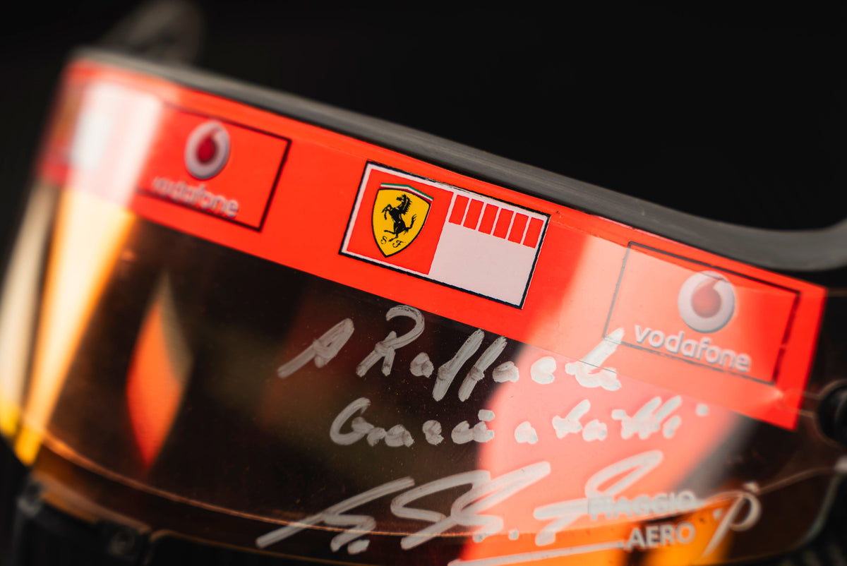 Michael Schumacher signed Visor