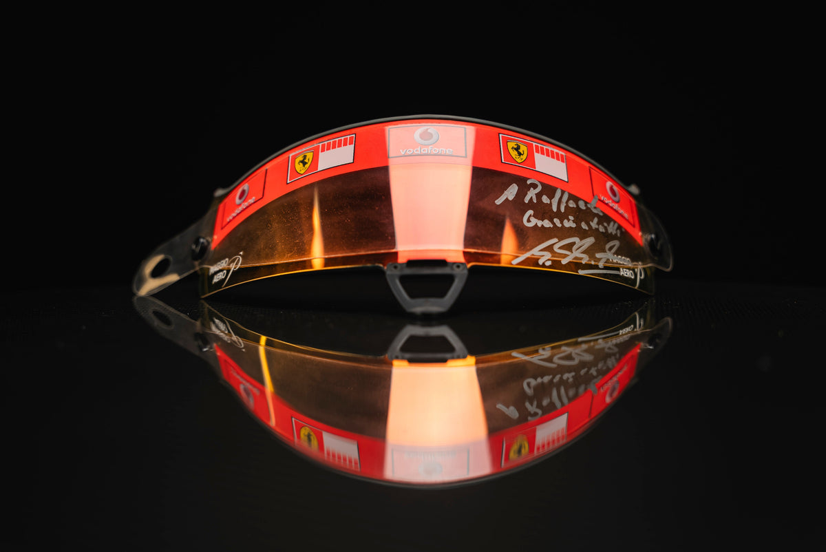 Michael Schumacher signed Visor