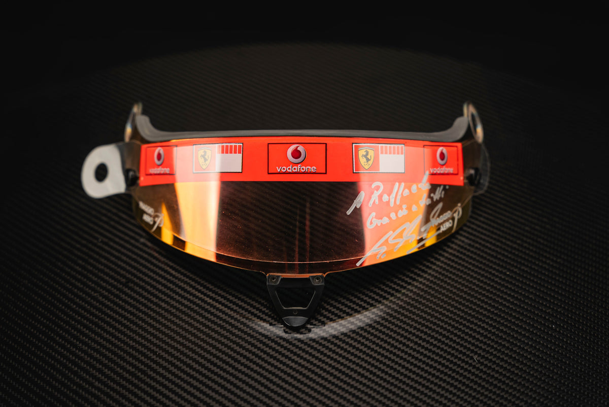 Michael Schumacher signed Visor