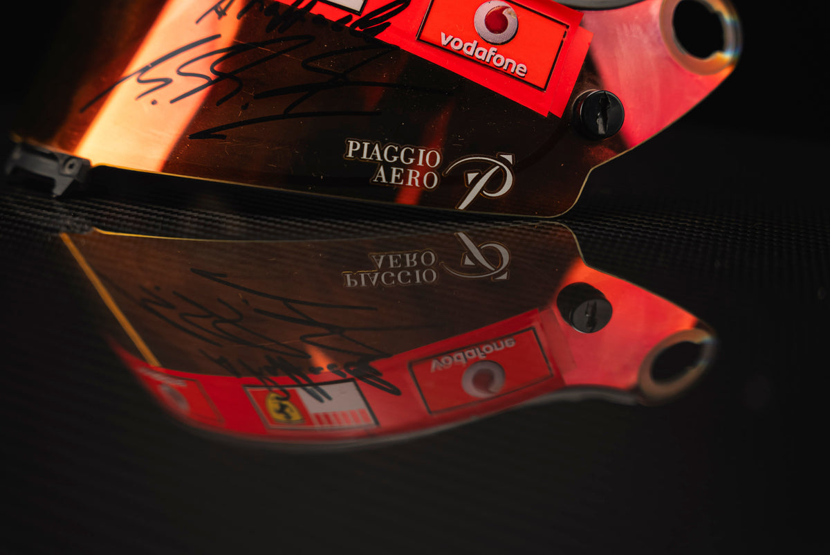 Michael Schumacher signed Visor