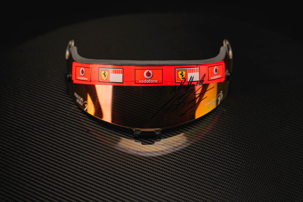 Michael Schumacher signed Visor